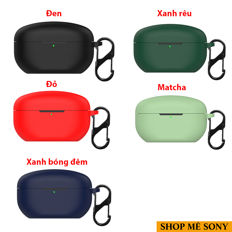 Case Sony WF-1000XM5 kèm móc kim loại chữ S