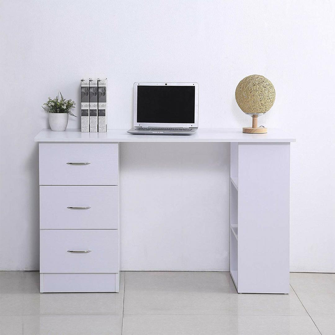 Bàn làm việc, bàn học gỗ hiện đại SMLIFE Dmitri | Gỗ MDF dày 17mm chống ẩm | D120xR60xC75cm