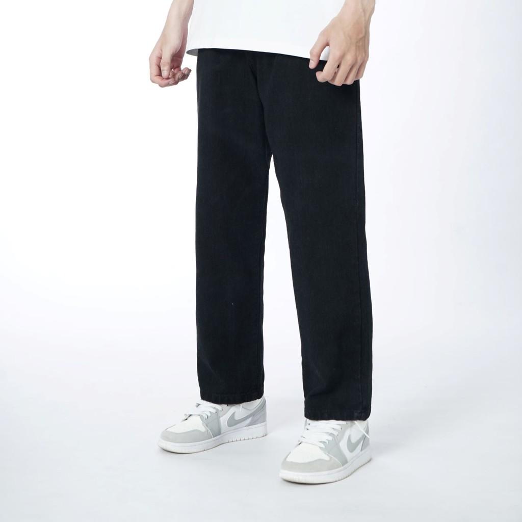 Quần JEAN BASIC SUÔNG Unisex N7 Oversize Nam Nữ phong cách Hàn Quốc thời trang đường phố mùa hè