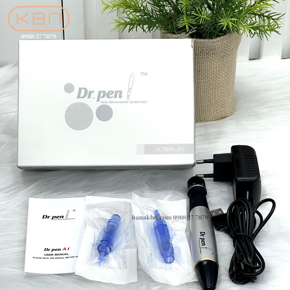 MÁY LĂN KIM DR.PEN ĐEN XÁM CHO DA MẶT