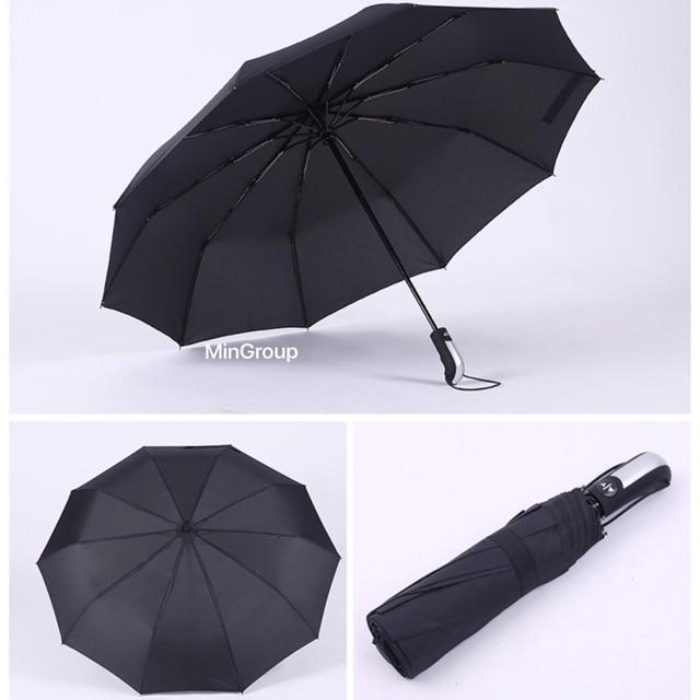 Ô Dù 10 Nan Size Lớn Đóng Mở Tự Động Bằng Nút Bấm Chống Tia UV - Dù Bấm Vải Dù Cao Cấp Hàng Xuất Nhật