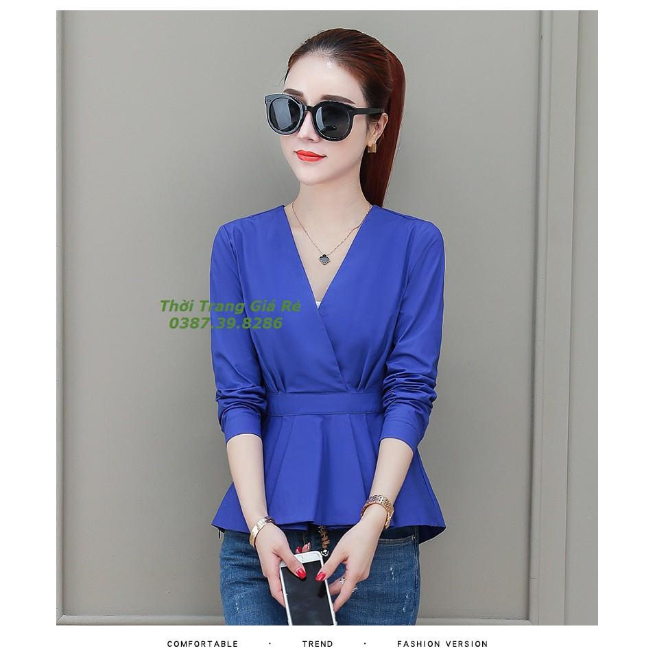 ÁO CỔ V TAY DÀI