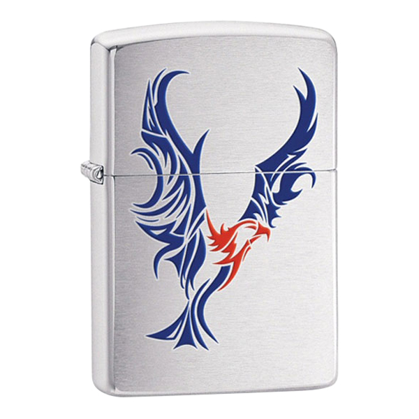 Bật Lửa Zippo 24523 Tattoo Eagle Brushed Chrome
