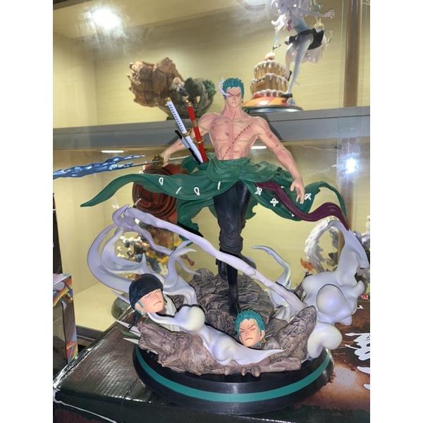 Mô hình Zoro cởi áo có 3 đầu 31cm - One piece