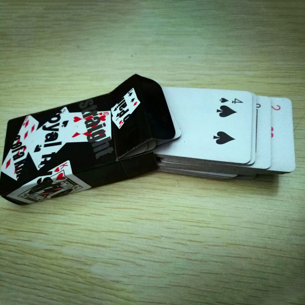 Bộ bài tây mini 52 lá 38x53 mm màu đen chơi bài tiến lên, xì lát ngày tết cực vui nhộn bài poker bản nhỏ xinh