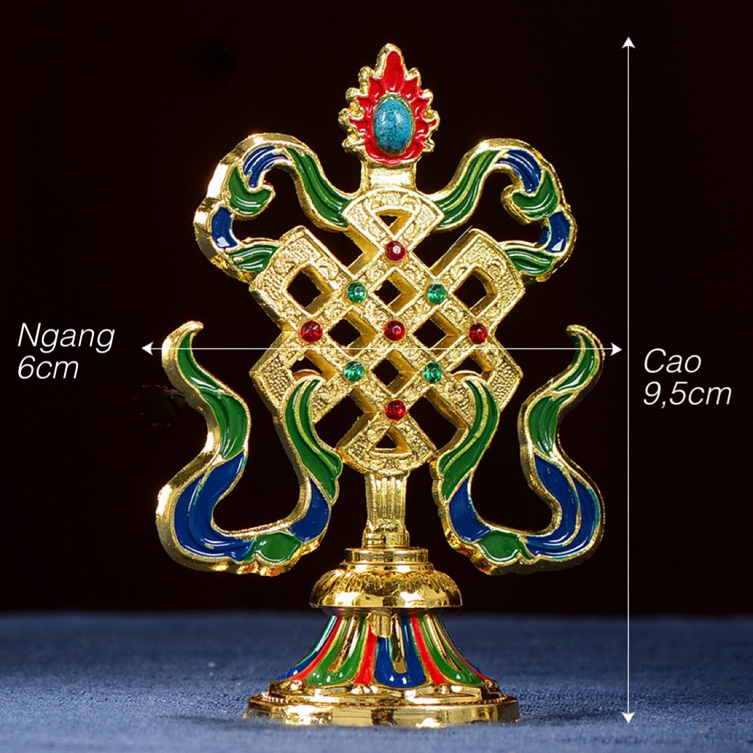 BỘ BÁT CÁT TƯỜNG - 8 BIỂU TƯỢNG CÁT TƯỜNG PHẬT GIÁO TÂY TẠNG CAO 10cm