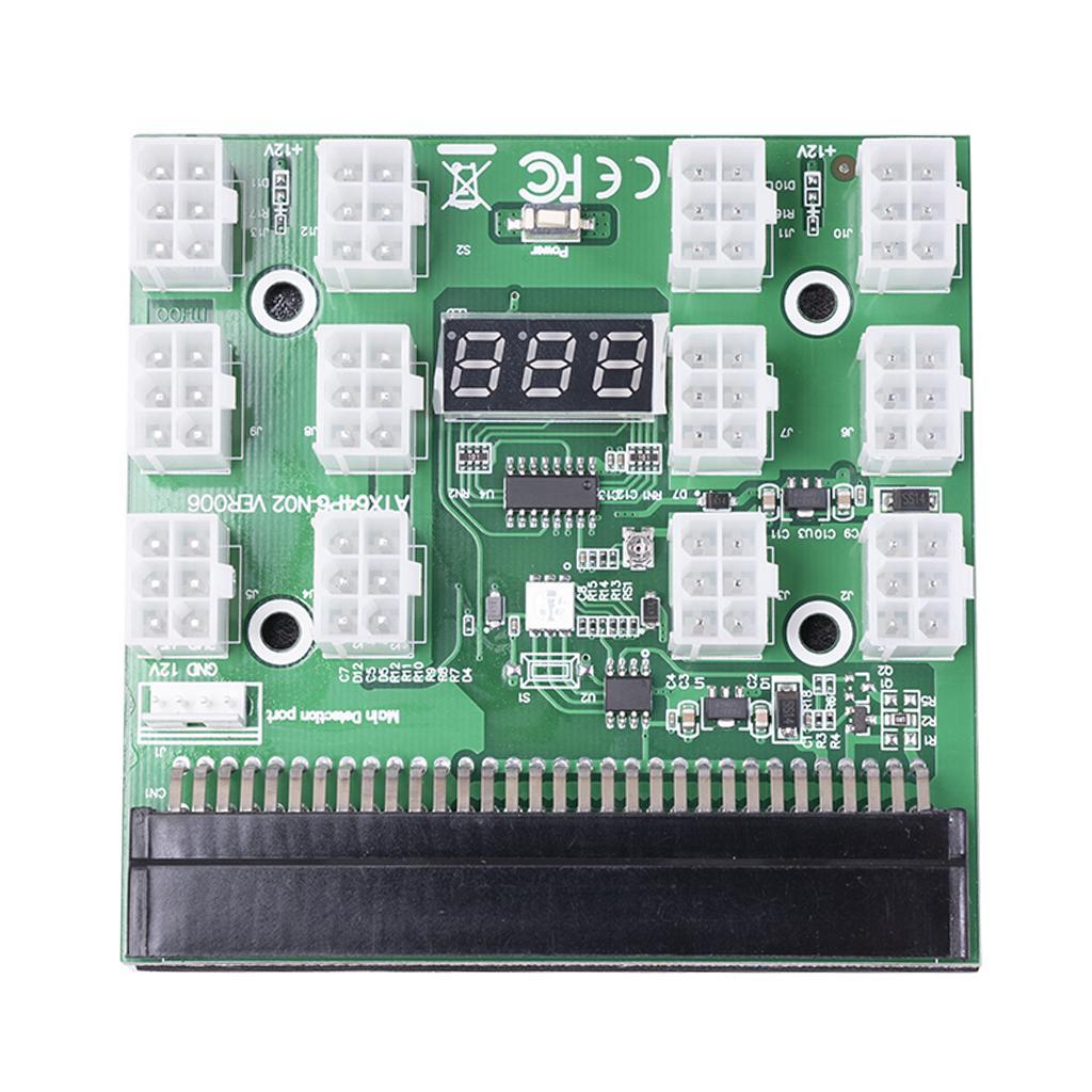 2xPower Module Breakout Board for PSU Server 6Pin to 8Pin Board+20cm Cable