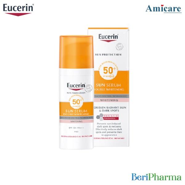 Eucerin Kem Chống Nắng Giúp Giảm Thâm Nám Và Dưỡng Trắng Da Sun Serum Double Whitening Spf50+ 50ml