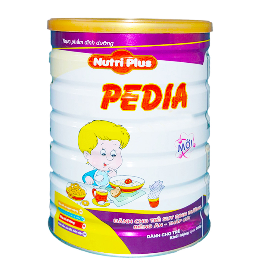 Sữa PEDIA dành cho trẻ suy dinh dưỡng, ăn ngon, chống lớn NUTRI PLUS 900G- 8936071029041