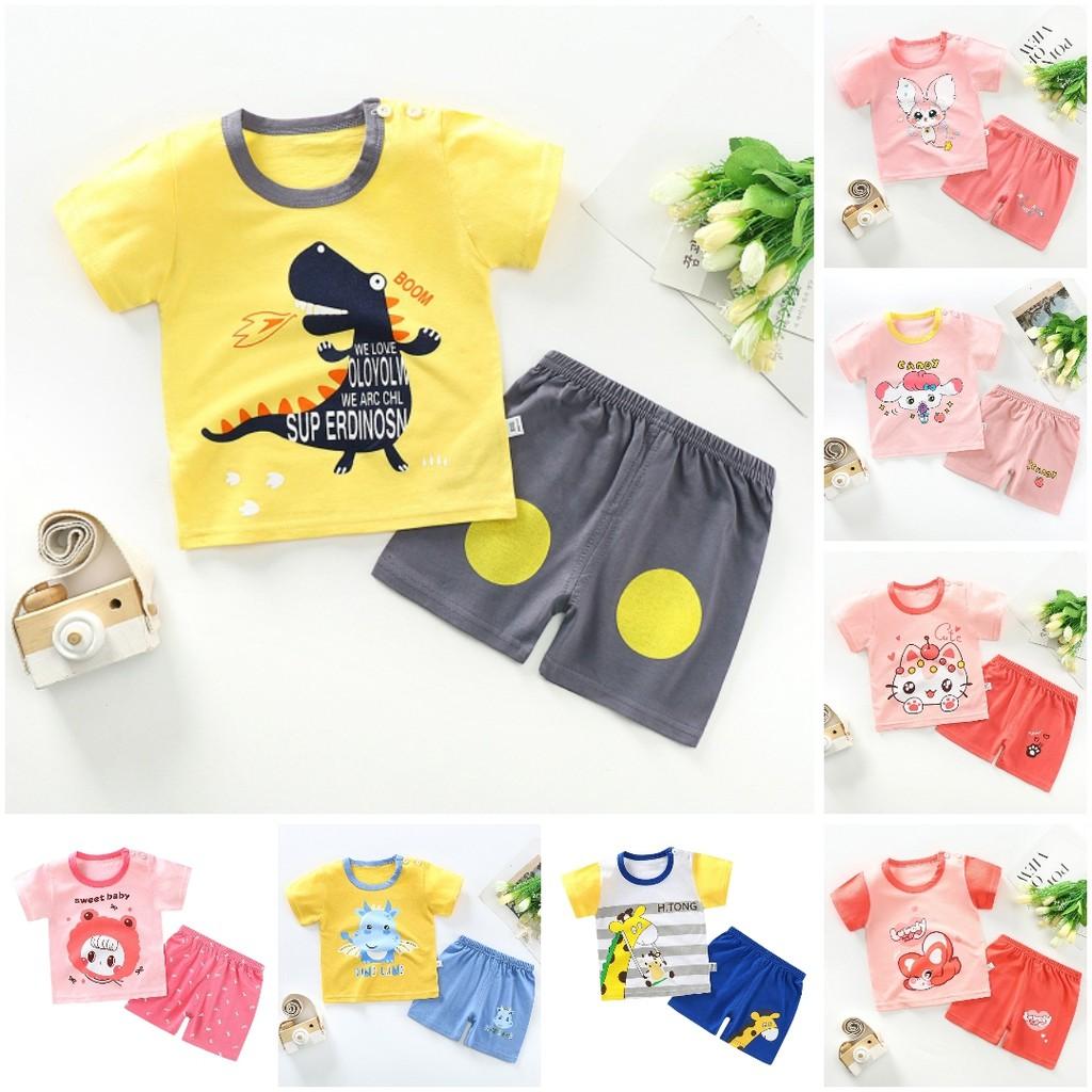Bộ cộc tay hàng đẹp cho bé gái từ 1 đến 3 tuổi giá rẻ