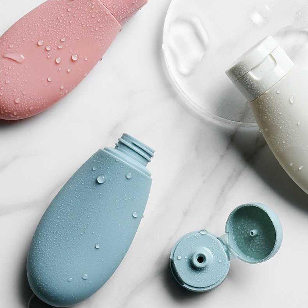 Set 3 Lọ Nhựa Dẻo PE Chiết Mỹ Phẩm, Dầu Gội, Sữa Tắm , Kem Dưỡng Da 60Ml Kèm Túi Zip Tiện Lợi Chống Rò Rỉ