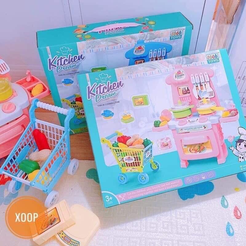 Đồ chơi nấu ăn Kitchen Dream cho bé, siêu thị nhà bếp mini. Doreamon Shop