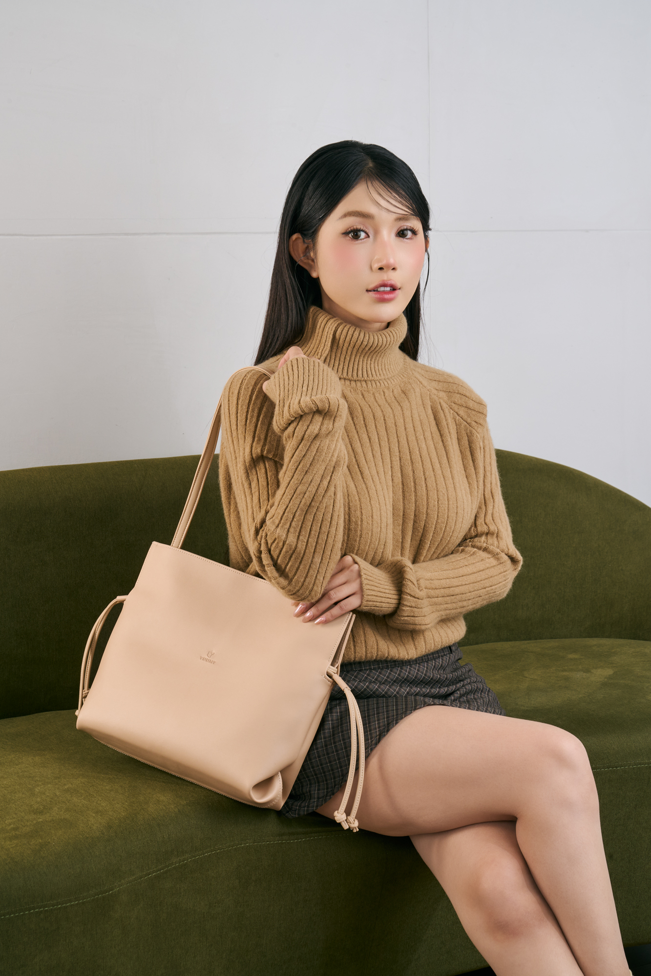 Túi Yuumy ( Thời trang nữ dáng vuông size 33 - Túi xách da Seasand YTX75 )