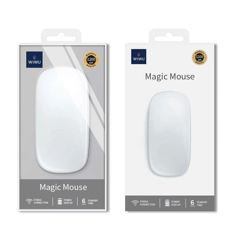 Chuột Không Dây WiWU WIMICE WM103 AirTouch Magic Mouse – Silent Click Êm Ái Tương Thích MacBook iPad Windows Android - Bluetooth 5.1 | Sạc Type-C | Silent Click | 3 Mức DPI - Hàng nhập khẩu