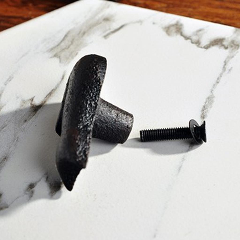 4pcs Retro Cat Design Furniture Door Knob Cast Iron Wardrobe Drawer Pulls