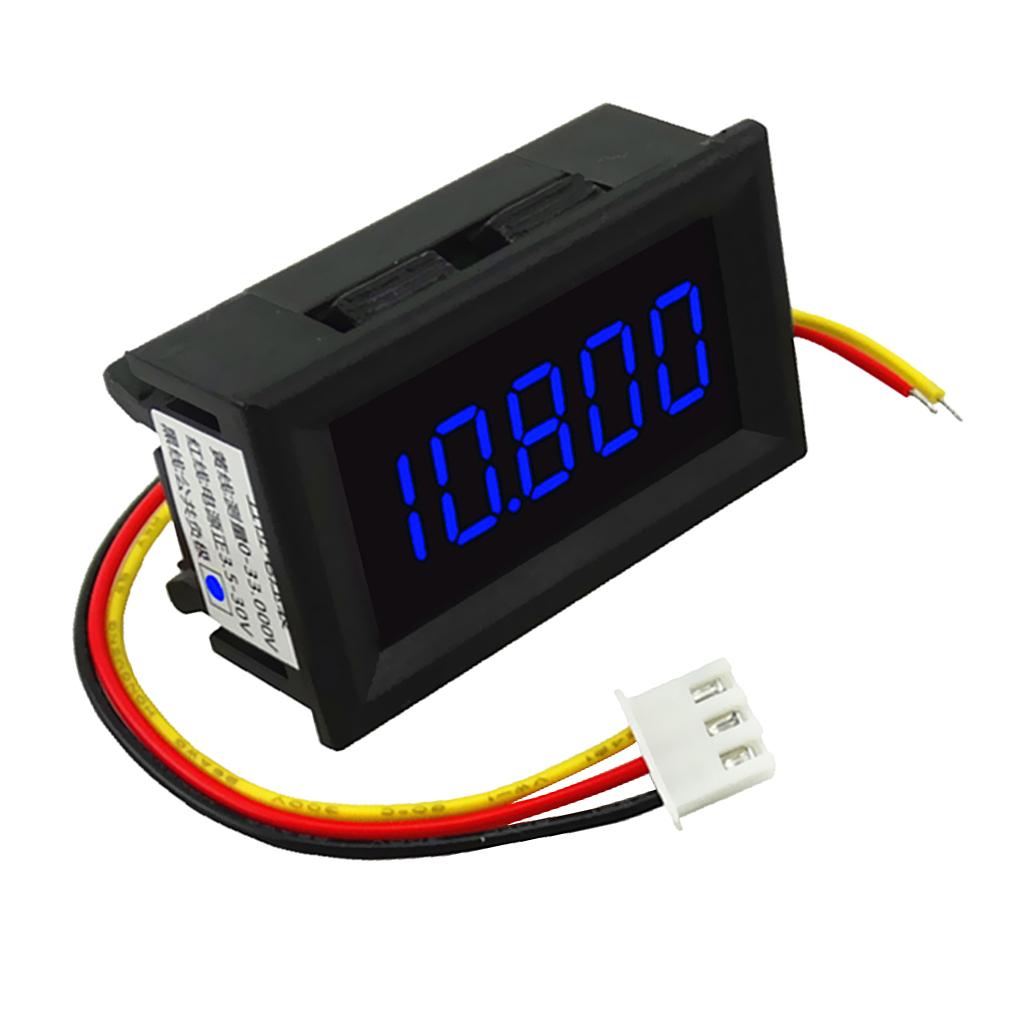 DC 3.5-30V Mini 5 Digit Digital LED Voltmeter Volt Meter Panel Car