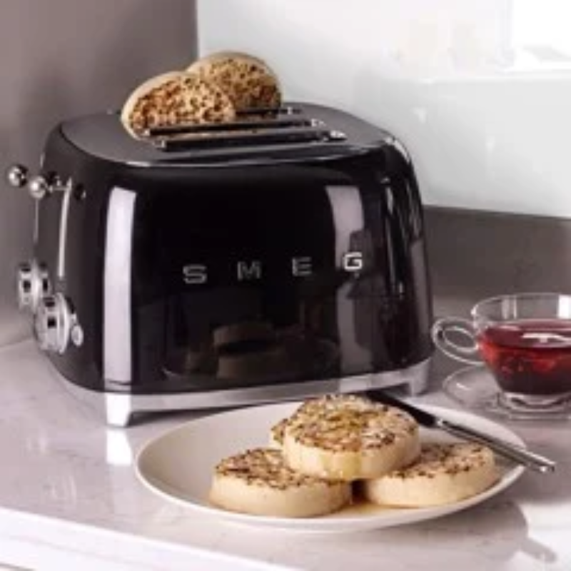 Máy Nướng Bánh Mì Smeg TSF01BLMEU Hàng Chính Hãng