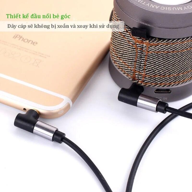 Ugreen UG30549AV139TK 2M màu Đen Cáp âm thanh 2 đầu 3.5mm dương đầu vuông góc mạ vàng - HÀNG CHÍNH HÃNG