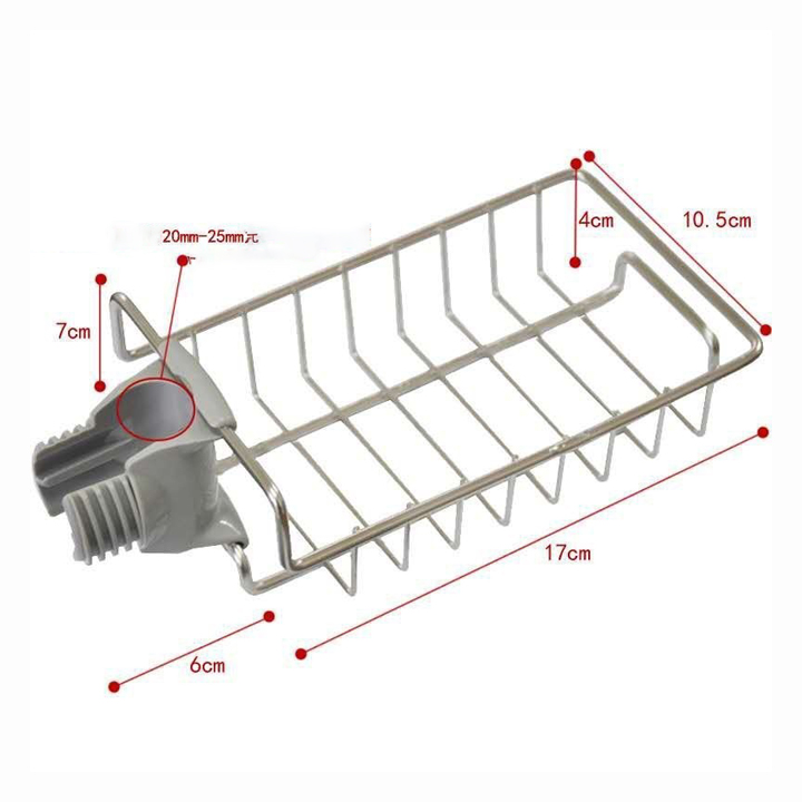Kệ inox để đồ rửa chén tặng dây móc thông cống