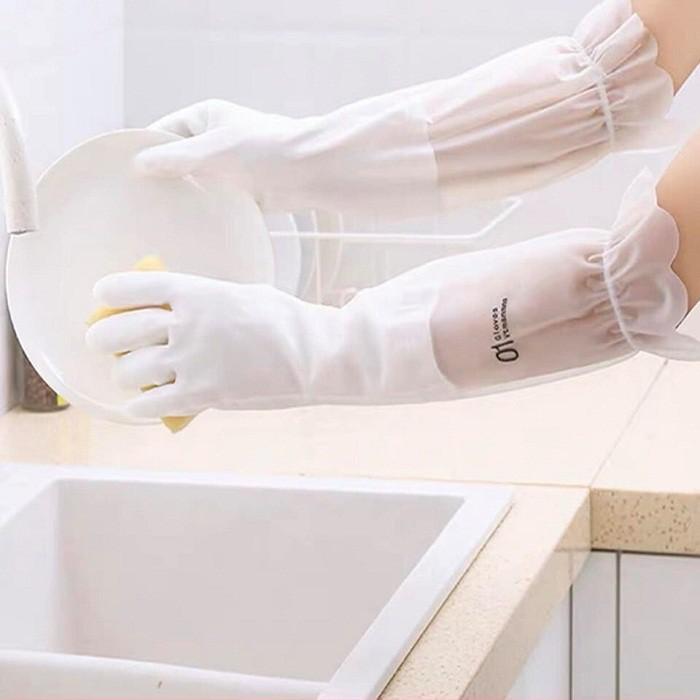 Găng tay cao su dài tay siêu dai