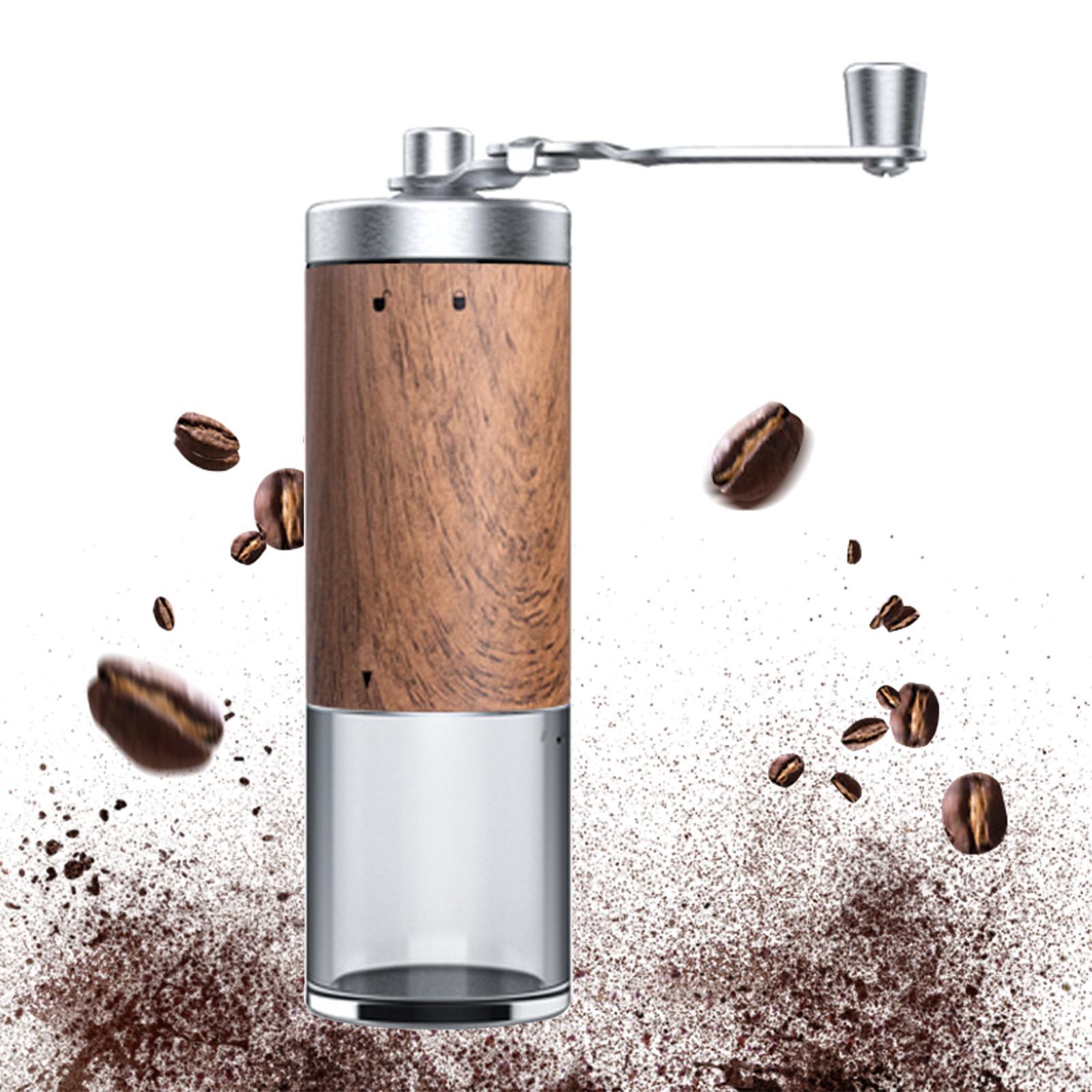 Manual Coffee Grinder Stainless Steel Hand Crank Conical Burr Mill for Beans