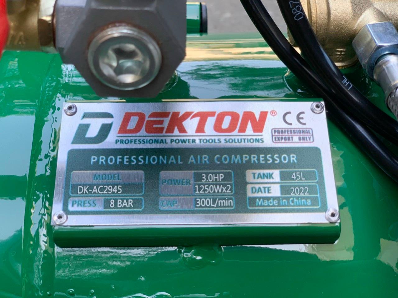 MÁY NÉN KHÍ KHÔNG DẦU 45L 2500W DEKTON DK-AC2945 - HÀNG CHÍNH HÃNG