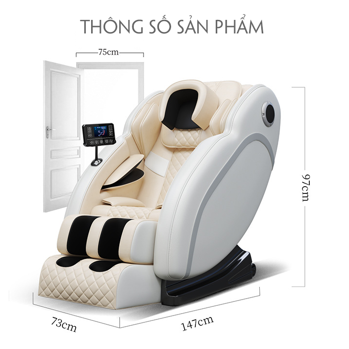 Ghế Mát xa toàn thân -Ghế Massage toàn thân trị liệu Máy massage tích hợp 15 chức năng màn hình cảm ứng thuận tiện khi sử dụng ghế matxa