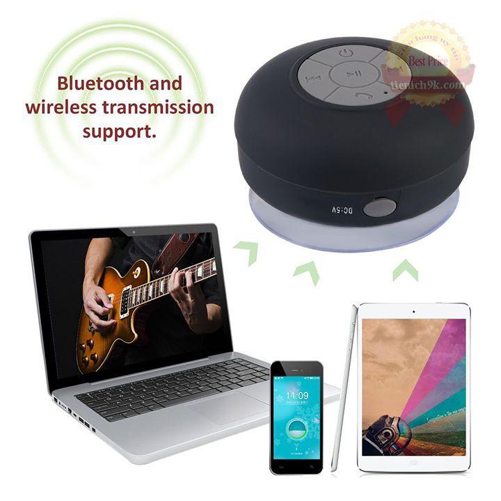 Loa Bluetooth mini chống nước dán hít tường kính không dây X1 gắn nhà tắm