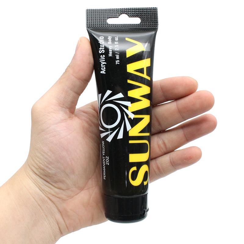 Tuýp Màu Vẽ Acrylic 75 ml - Sunway No.202 - Permanent Yellow