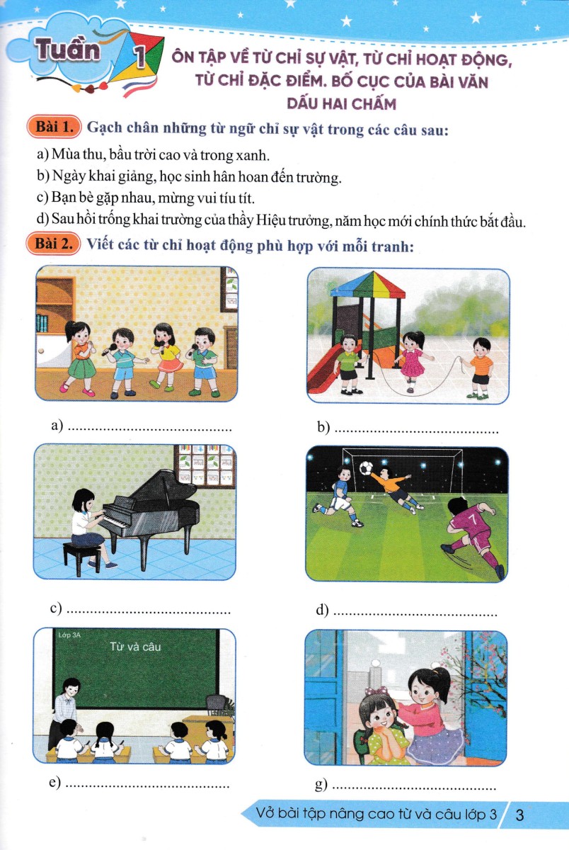 Vở Bài Tập Nâng Cao Từ Và Câu Lớp 3 (Bộ Sách Cánh Diều) - ND