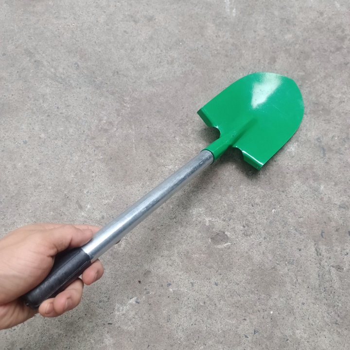 Xẻng xúc đất,trồng cây có cán hàn lưỡi xẻng xanh chắc chắn