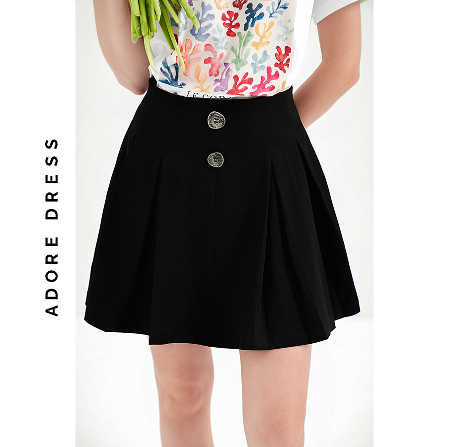 Quần skorts tuytsi đen và karo 313SK4001 ADORE DRESS