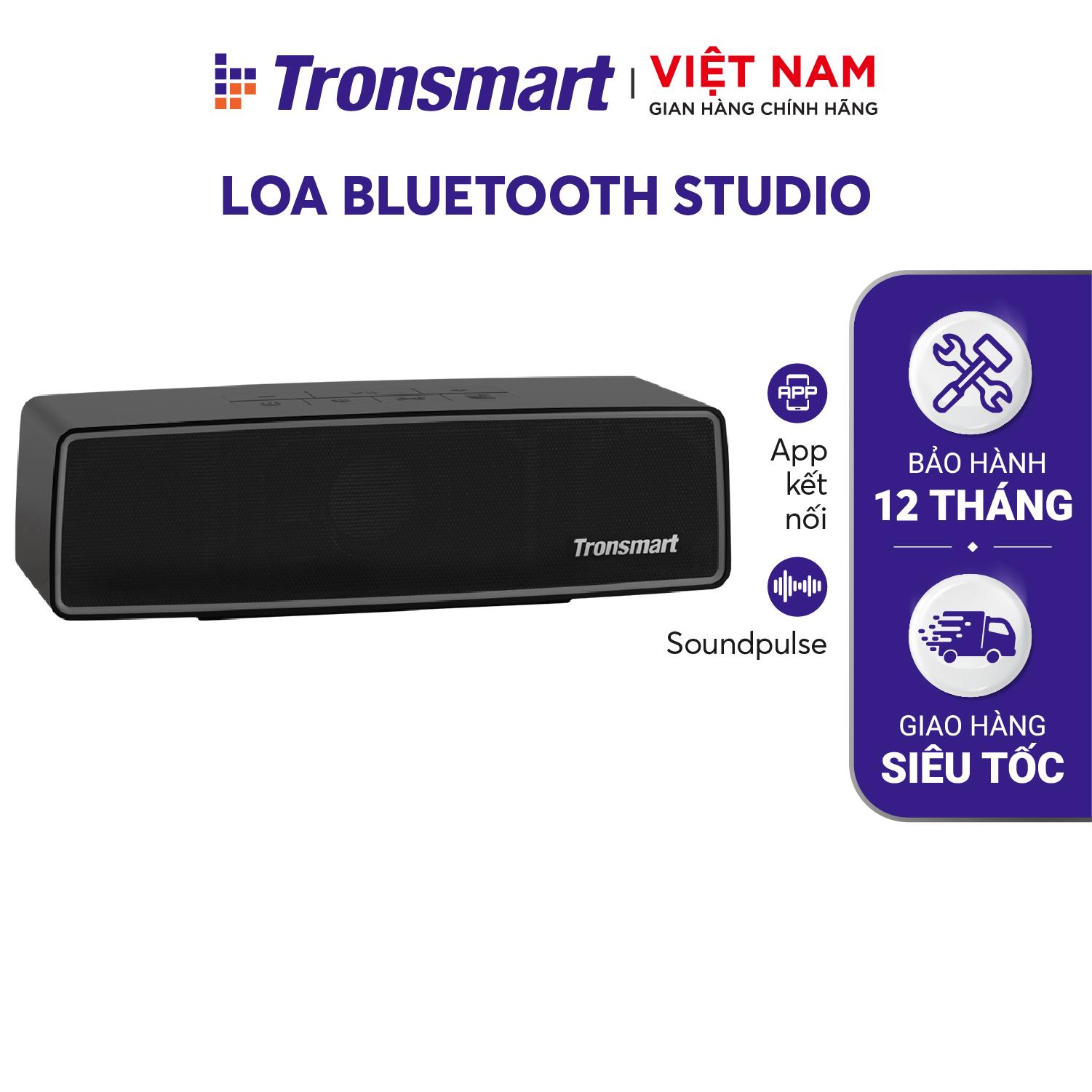 Loa Bluetooth mini 5.0 Tronsmart Studio 30W Chống nước IPX4 Ghép nối 100 loa - Chính hãng