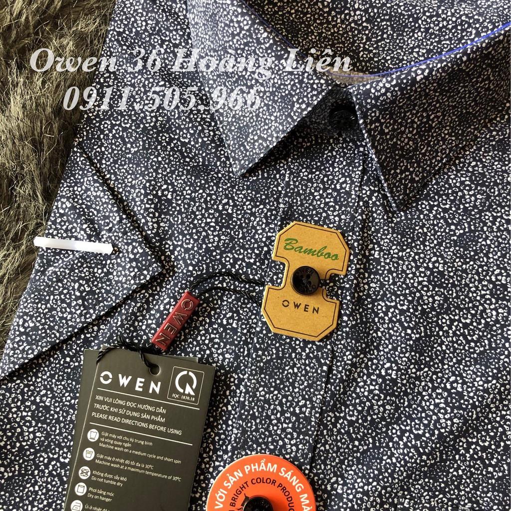 OWEN - Áo sơ mi ngắ tay Owen Slimfit chất sợi tre - Áo sơ mi nam AS90511N