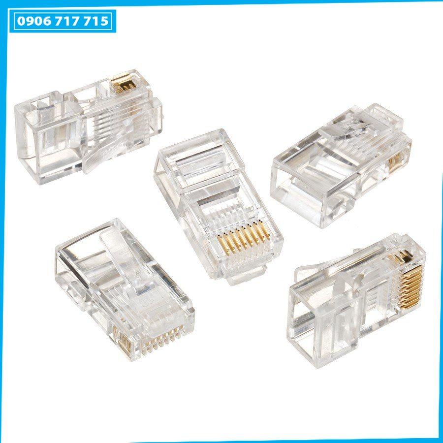 Bộ 10 hạt mạng RJ45 chân đồng chuẩn 1000/100 Mbs -dc995