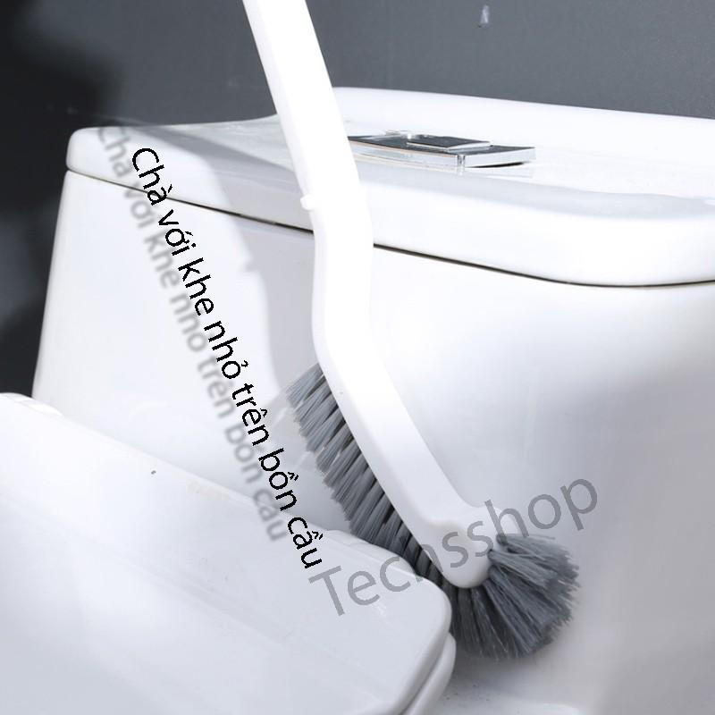 Cọ Chà Rửa Bồn Cầu Toilet Tiện Lợi Có Lỗ Móc Treo Bảo Quản Dài 34cm - Dụng Cụ Vệ Sinh Nhà Tắm Nhà Bếp