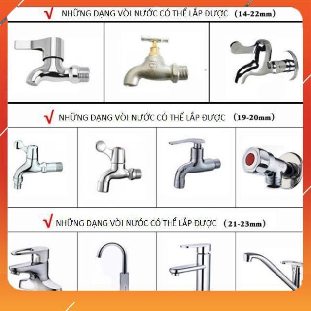 Vòi Xịt️Evoucher Bộ dây vòi xịt nước rửa xe, tưới cây , tăng áp 3 lần, loại 7m, 10m 206622-5 cút sập, + mở chai