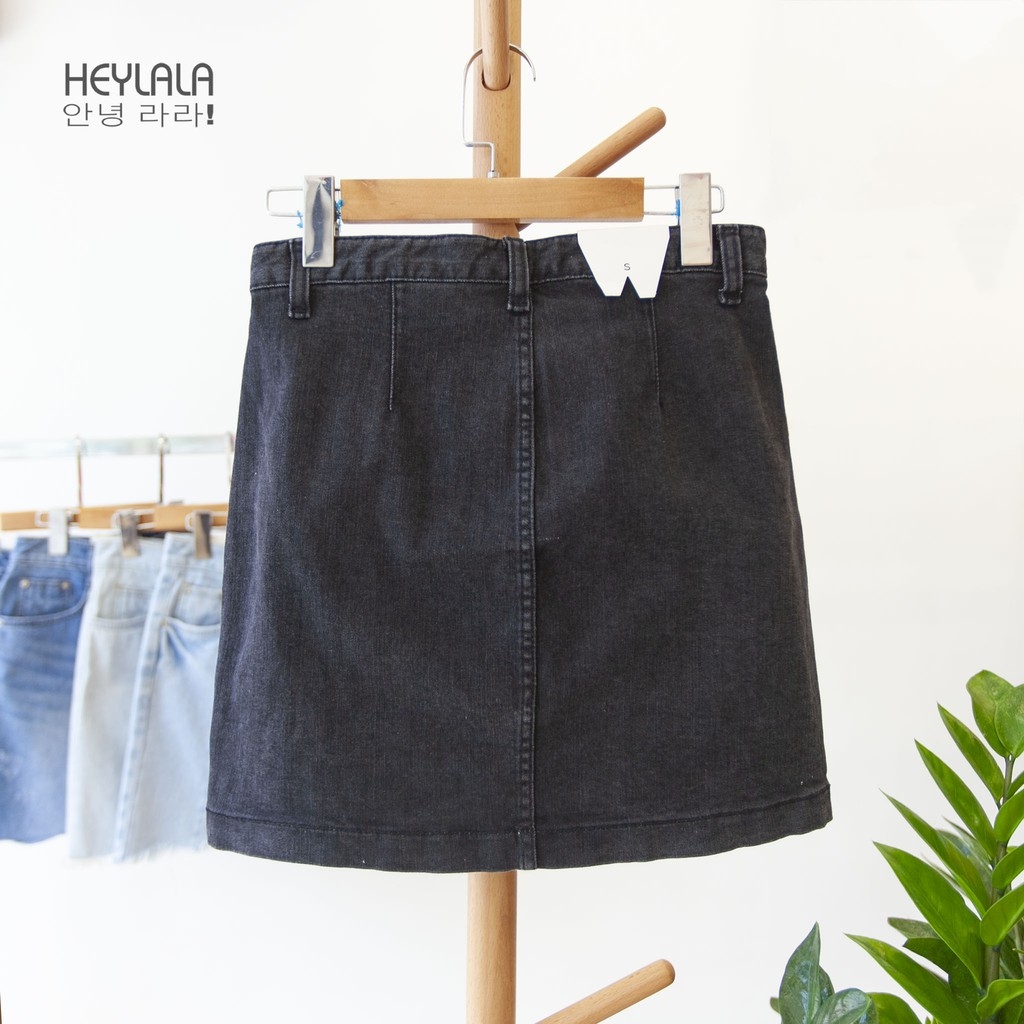 Chân váy jean nữ basic form chữ A