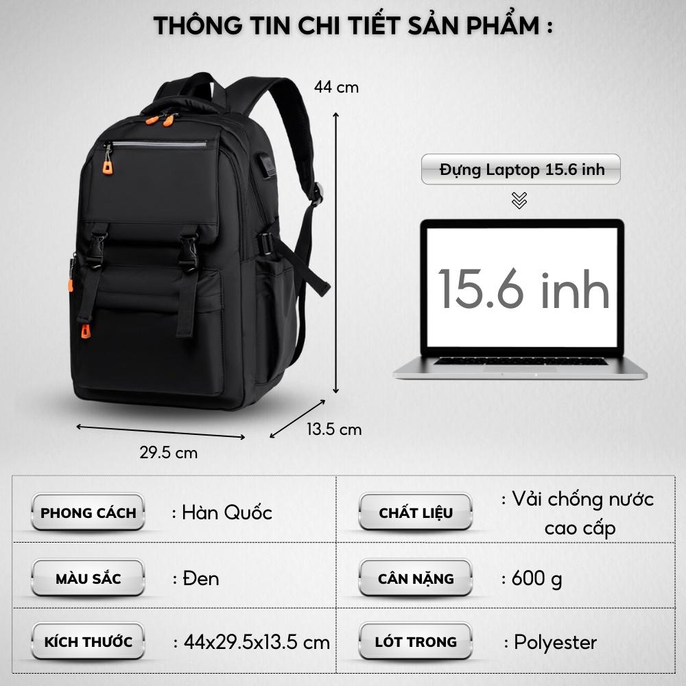 Balo Thời Trang Nam Nữ,Balo Ulzzang,Vải chống nước cao cấp,Đựng Laptop 15.6 inh-Kiểu dáng trẻ trung, cá tính - 