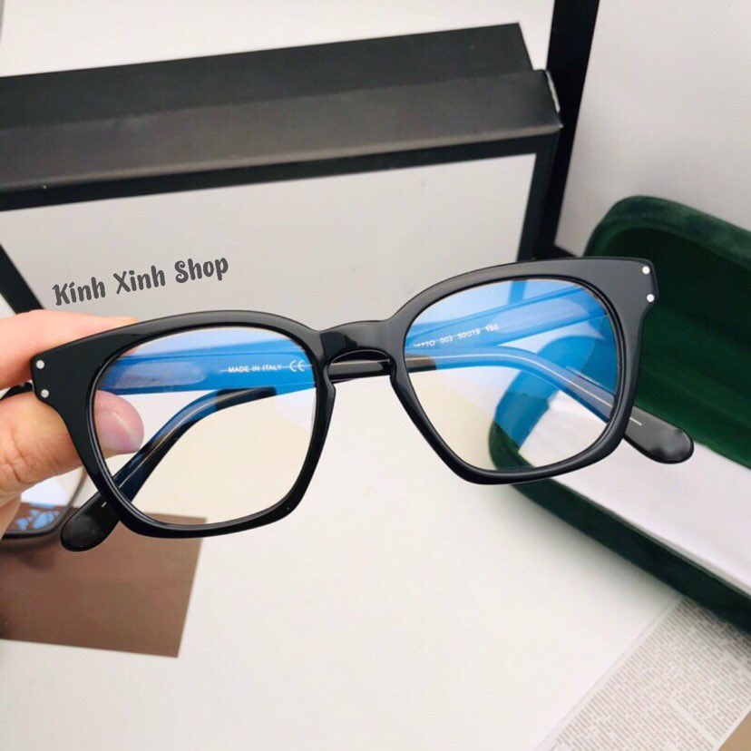 Kính gọng Mắt vuông  basic nhựa bản dày cao cấp