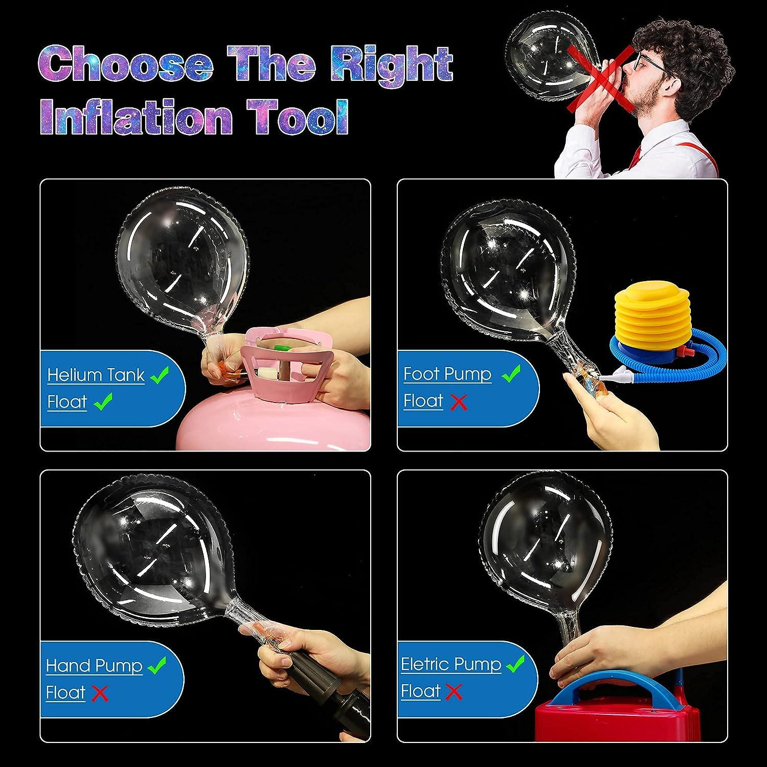 Thắp sáng bóng bay, 7 gói Bóng bay Bobo ngày lễ tình nhân 20 inch với dây đèn LED dài 10 ft cho tiệc cưới ngày lễ tình nhân, tiệc sinh nhật Giáng sinh