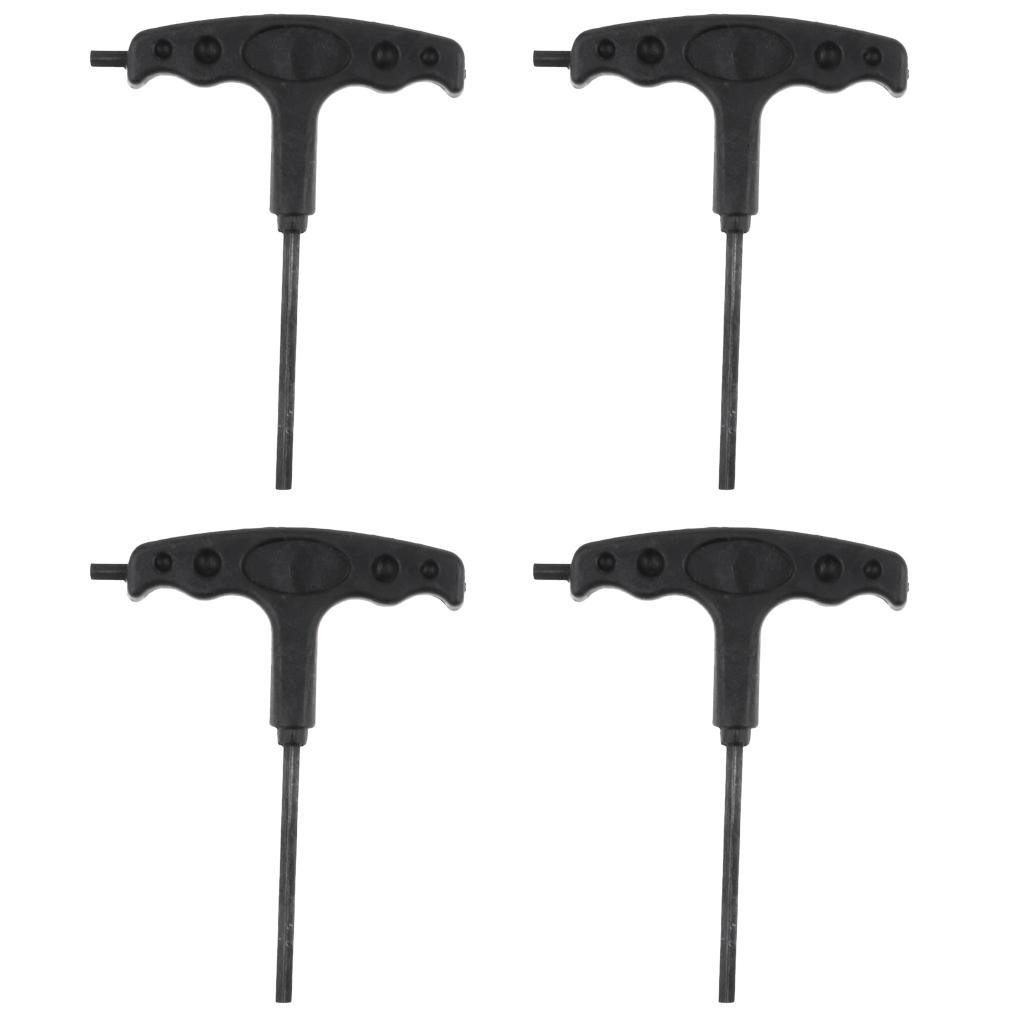 4 Pieces Inline Skate Spanner Roller Skate T Handle Allen Wrench Skate Hex