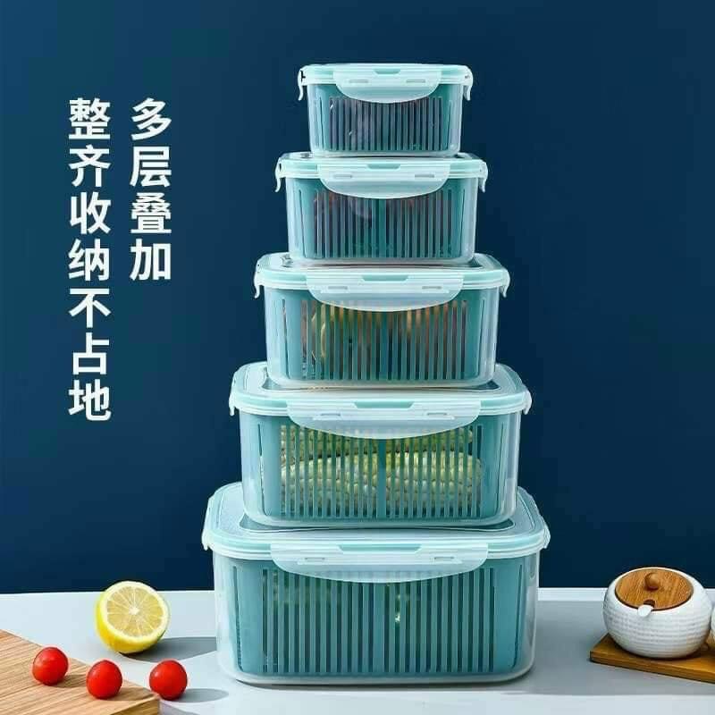 Set 5 hộp đựng thực phẩm tách nước