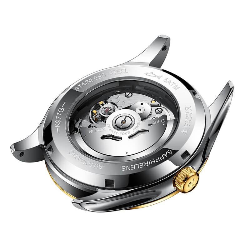 Đồng hồ nam chính hãng KASSAW K977-1 Chống Nước ,chống xước ,kính sapphire, bảo hành 24 tháng,hàng mới 100%