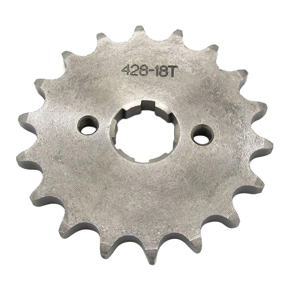 18T 20mm Front Sprocket Cog 428 Chain for Quad Dirt Bike ATV Buggy