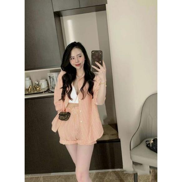 SET ĐI BIỂN BIG SIZE 3 MÓN ÁO KHOÁC KÈM BRA + QUẦN SORT DỄ THƯƠNG