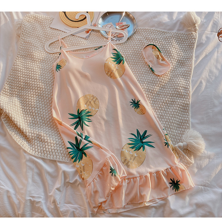 Váy ngủ, đầm mặc nhà 2 dây Haint Boutique thiết kế đuôi cá họa tiết xinh VN20