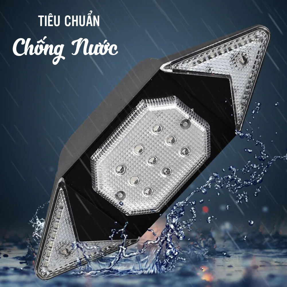 Đèn LED Xi Nhan Không Dây Rẽ Trái Phải Gắn Đuôi Xe Đạp Điều Khiển Không Dây Từ Xa Sạc Điện USB Mai Lee