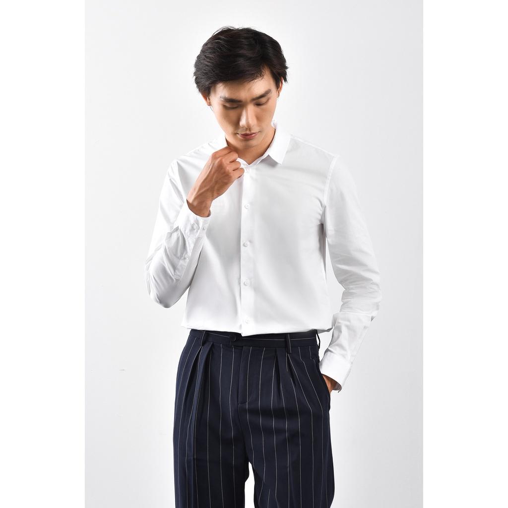 Áo sơ mi tay dài, cổ SMALL. SLIM FIT form - Routine 10S21SHL002