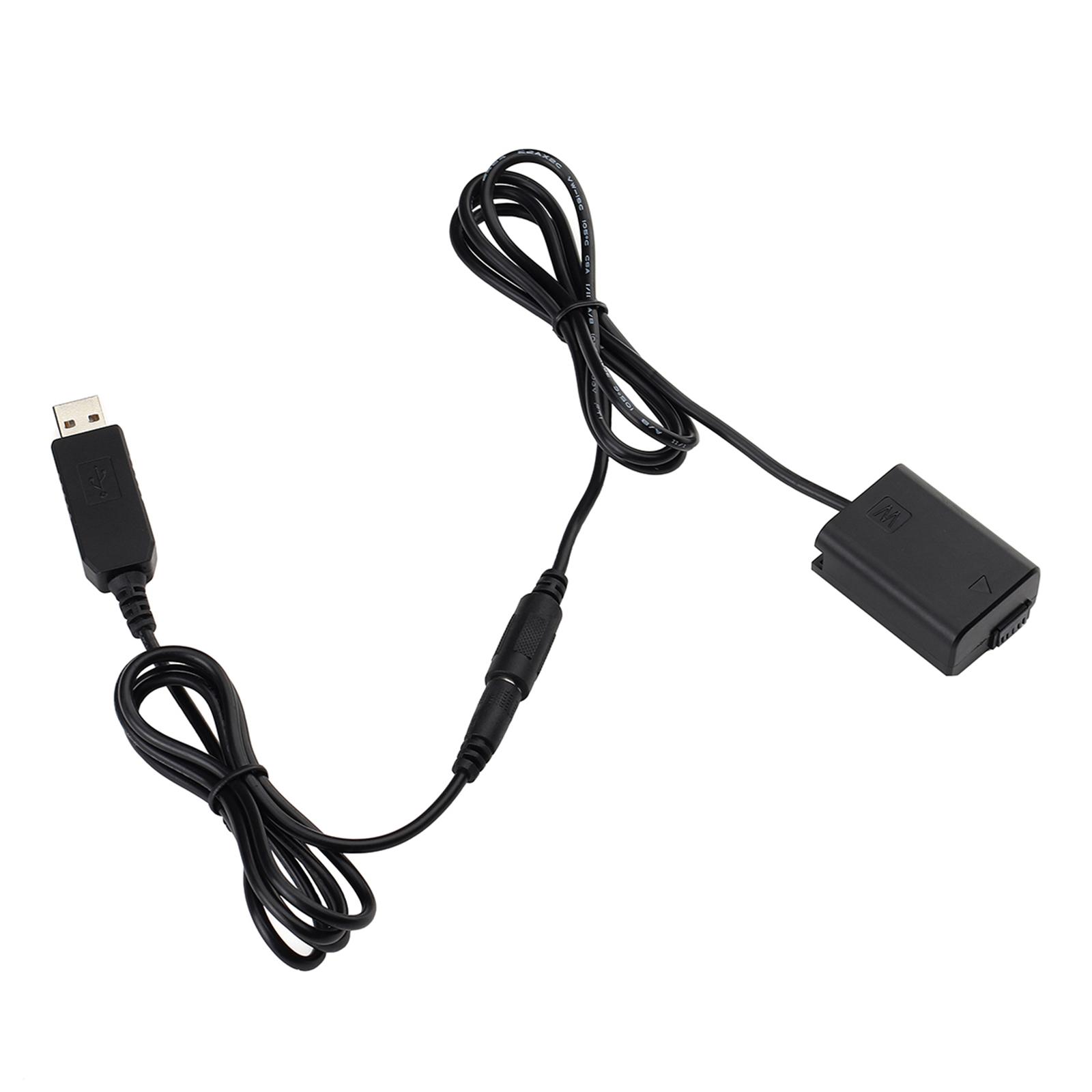 USB DC Coupler Charger Dummy Battery for A7 A7S A6500 A6300 A5100 A3000